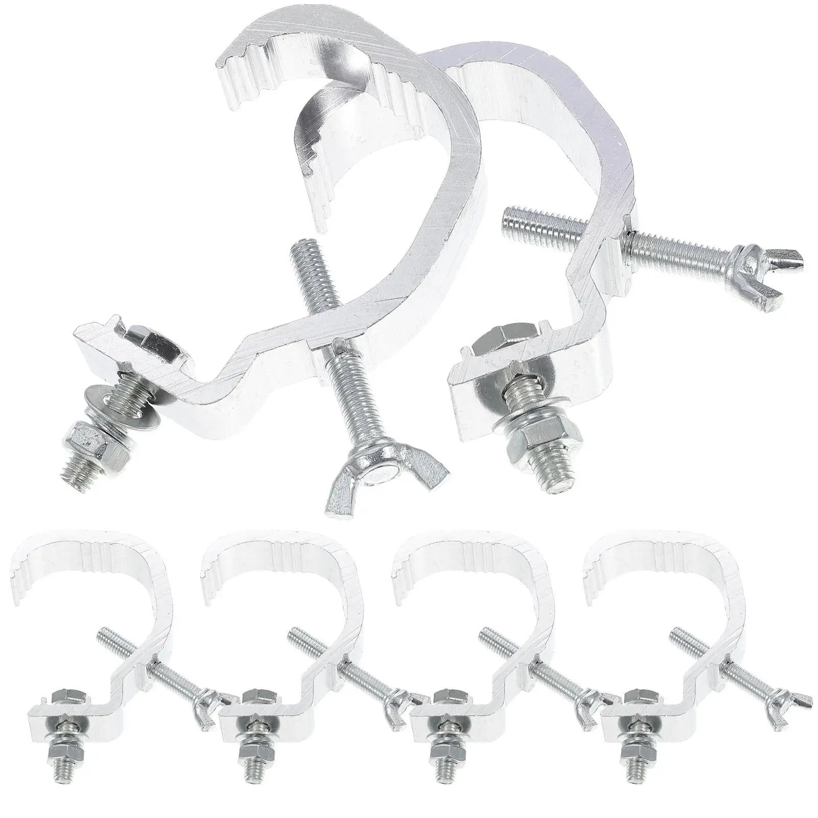 6pcs Stage Light Clamps Heavy Duty Aluminum Truss Hooks 20kg Capacity Spotlight Hangers Lighting Mount Accessories
6pcs Stage Light Clamps Heavy Duty Aluminum Truss Hooks 20kg Capacity Spotlight Hangers Lighting Mount Accessories