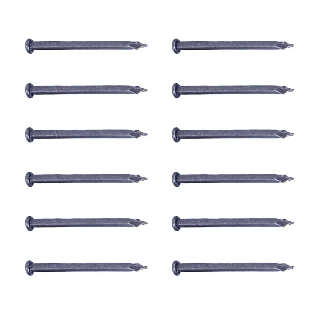 50Pcs Cement Steel Nails 2.5inch Point Tip Quenched Black Plated High Durability Nails for Steel Plate Wall Fixing
50Pcs Cement Steel Nails 2.5inch Point Tip Quenched Black Plated High Durability Nails for Steel Plate Wall Fixing