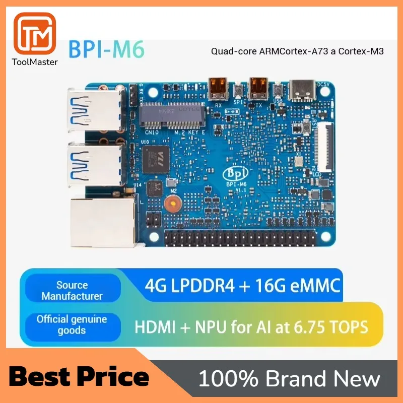 【Hot Sale】Banana Pi BPI-M6 Development Board With DeepBud Semiconductor VS680 Chip Compatible With Linux And Android OS Electron
【Hot Sale】Banana Pi BPI-M6 Development Board With DeepBud Semiconductor VS680 Chip Compatible With Linux And Android OS Electron