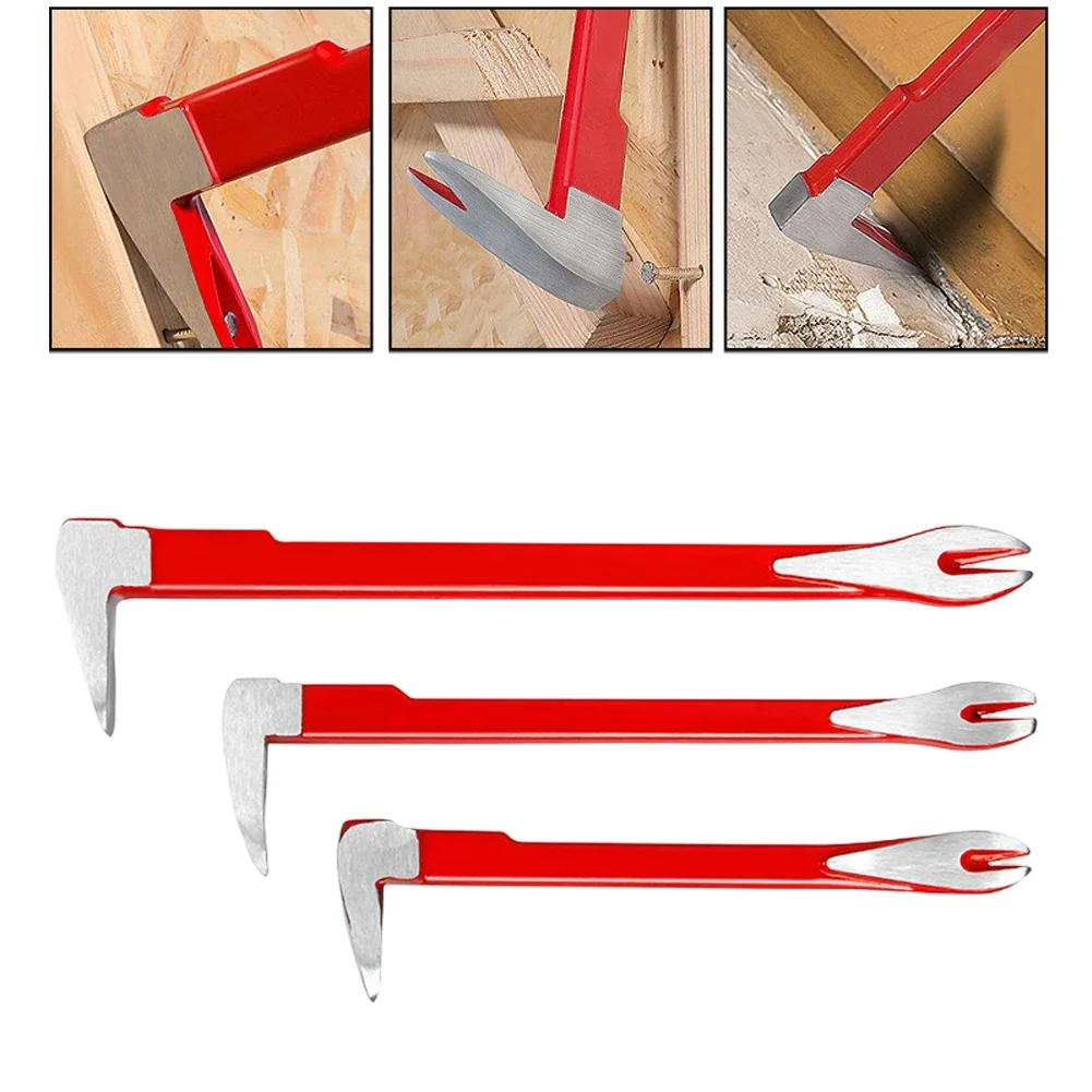 3PCS Nail Puller Cats Paw Nail Remover Heavy Duty Nail Removal Pry Bar Nail Puller Tool Flat Nail Remover Hand Crowbar Tool
3PCS Nail Puller Cats Paw Nail Remover Heavy Duty Nail Removal Pry Bar Nail Puller Tool Flat Nail Remover Hand Crowbar Tool