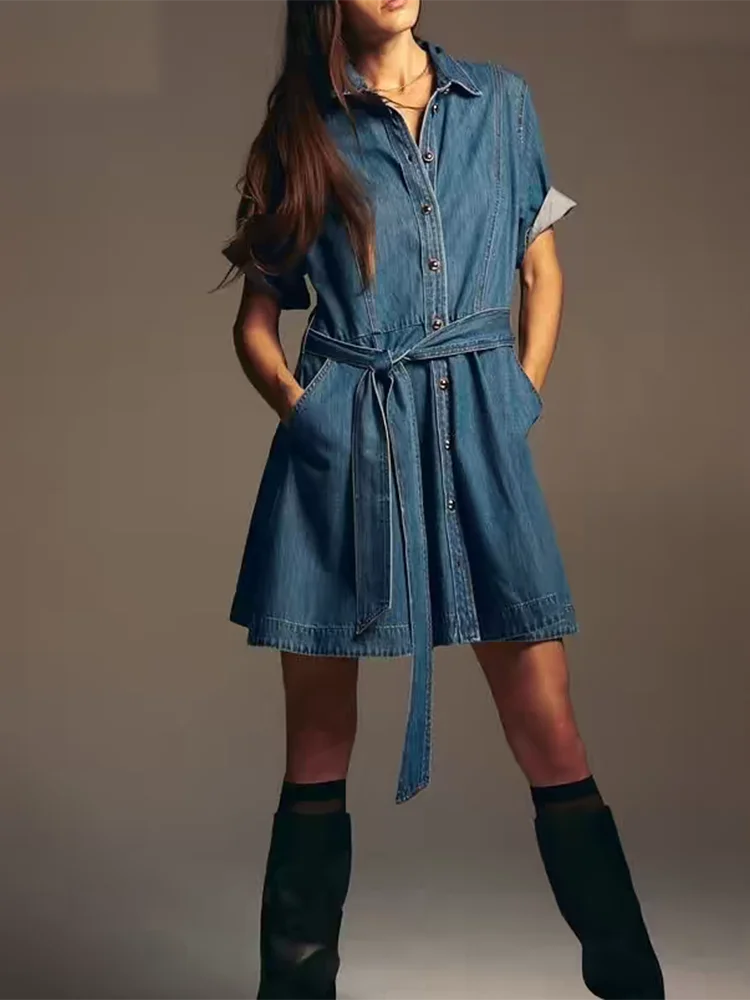 High-End ort-Sve Denim irt Dr Spring 2026 New Arrival Slimming Design Par Wear Ladies Faion Premium Quali
High-End ort-Sve Denim irt Dr Spring 2026 New Arrival Slimming Design Par Wear Ladies Faion Premium Quali
