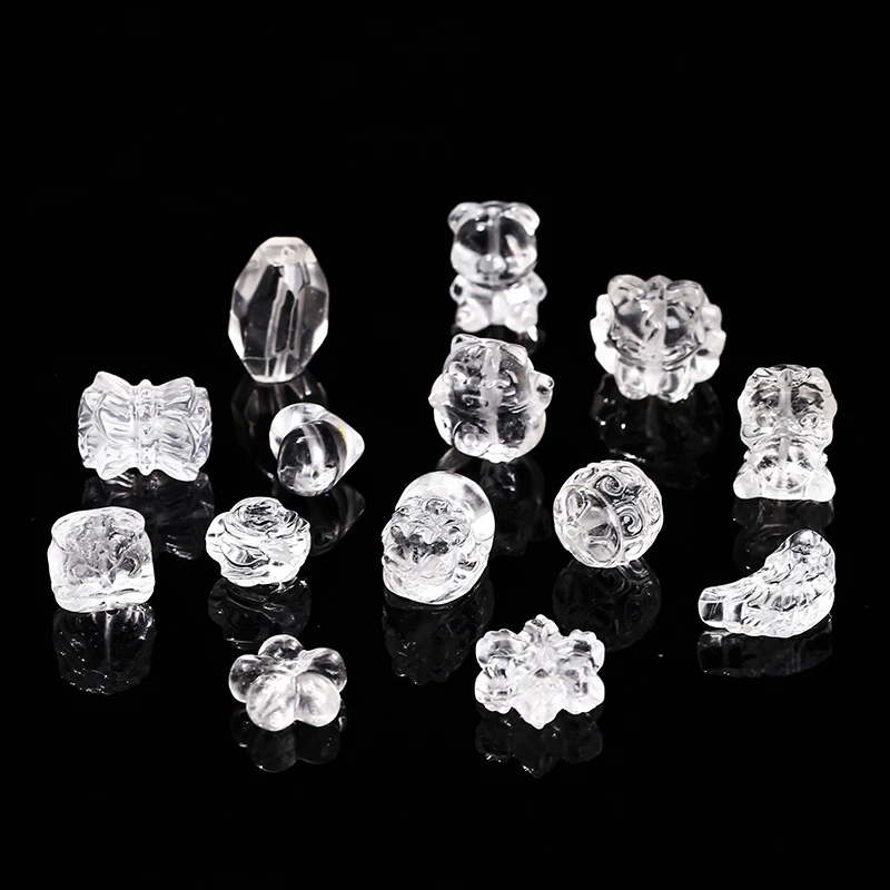 Natural Clear Quartz Loose Beads Charms Fashionable handmade beads for DIY Bracelet Necklace Earring Jewelry Making Supplies
Natural Clear Quartz Loose Beads Charms Fashionable handmade beads for DIY Bracelet Necklace Earring Jewelry Making Supplies
