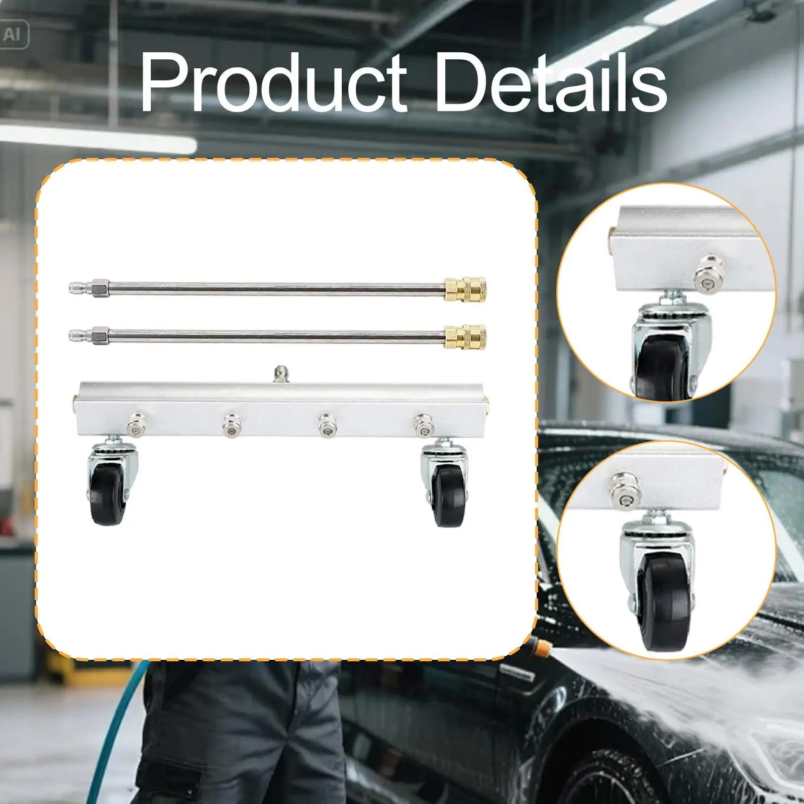 Pressure Washer Undercarriage Cleaner Under Car Cleaner for Sidewalk RV SUV
Pressure Washer Undercarriage Cleaner Under Car Cleaner for Sidewalk RV SUV
