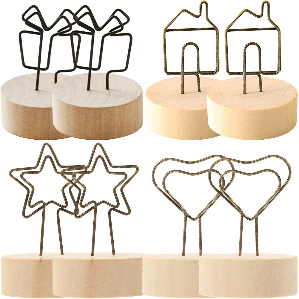 8pcs Photo Holders Rustic Table Number s Clip Memo Card Place Wedding Party Decorations Elegant Simple
8pcs Photo Holders Rustic Table Number s Clip Memo Card Place Wedding Party Decorations Elegant Simple
