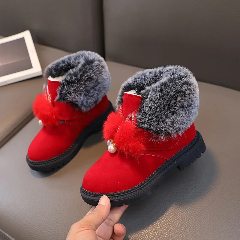 Children's Snow Boot Cute Rhinestone Rabbit Ears Girls Boots for Winter Thickened Soft Fluffy Kids Fashion Plush Boots Versatile
Children's Snow Boot Cute Rhinestone Rabbit Ears Girls Boots for Winter Thickened Soft Fluffy Kids Fashion Plush Boots Versatile