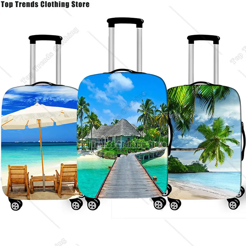 3D Tropical Beach Print Luggage Cover for Travel Holiday style Suitcase Covers Elastic Travel Trolley Protective Case Cover
3D Tropical Beach Print Luggage Cover for Travel Holiday style Suitcase Covers Elastic Travel Trolley Protective Case Cover