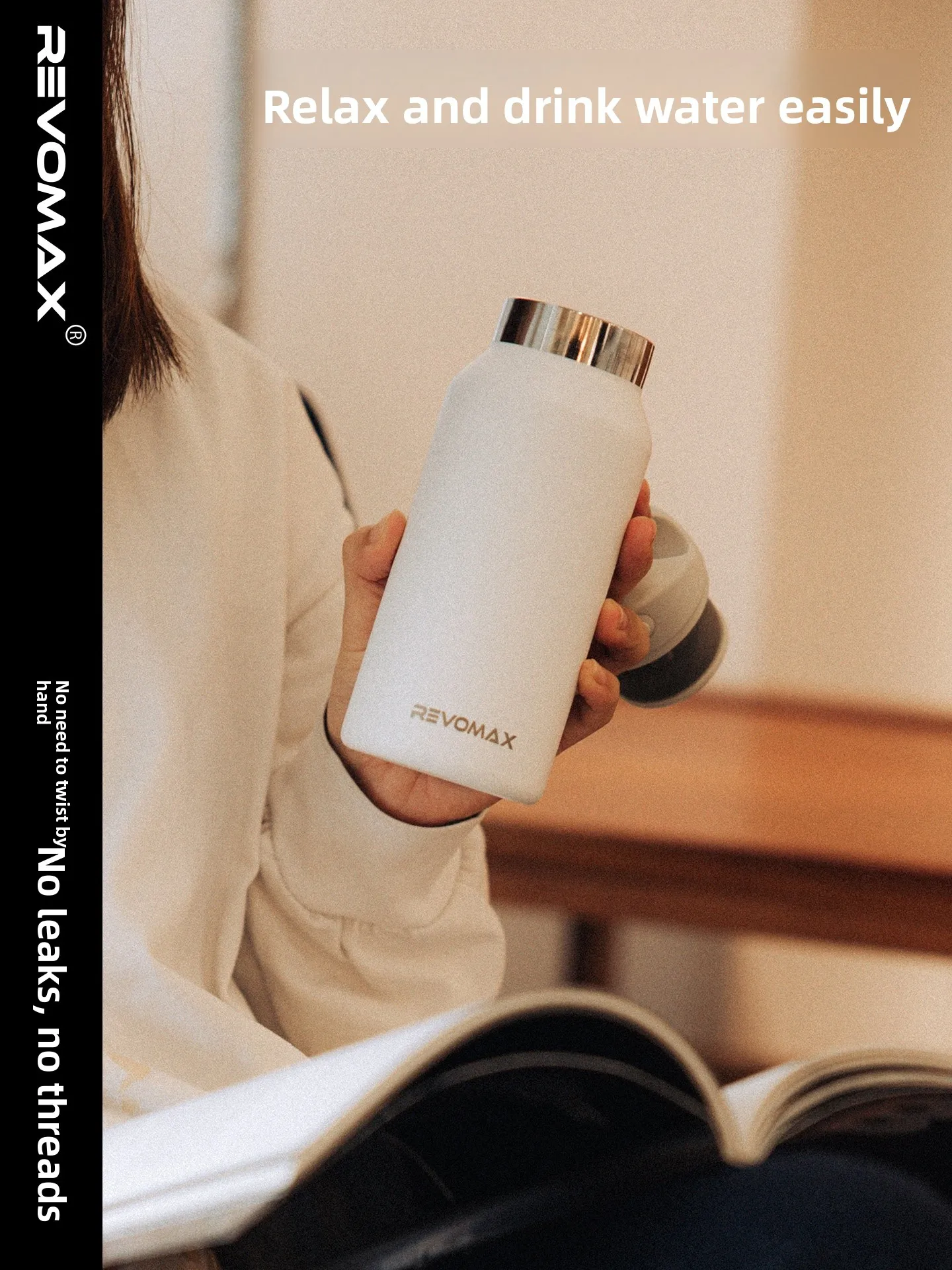 RevoMax Insulated Stainless Steel Coffee Cup Portable No Thread 316L Water Bottle Ice Preservation Outdoor Handle Cup
RevoMax Insulated Stainless Steel Coffee Cup Portable No Thread 316L Water Bottle Ice Preservation Outdoor Handle Cup