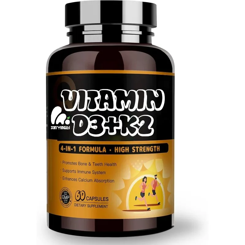 Витамин D3 K2, кальций и магний для поддержки здоровья костей и иммунитета, 60 капсул
Витамин D3 K2, кальций и магний для поддержки здоровья костей и иммунитета, 60 капсул