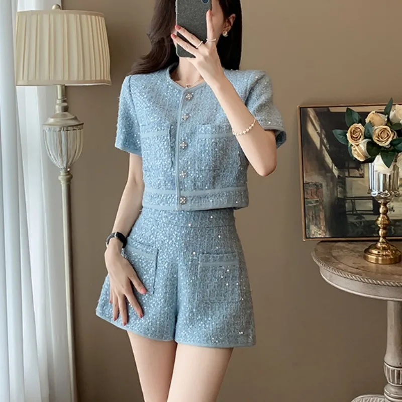 2025 new in matching sets conjuntos de pantalones Lady 2 pieces set for woman Shorts Sets two piece outfits woman ensemble femme
2025 new in matching sets conjuntos de pantalones Lady 2 pieces set for woman Shorts Sets two piece outfits woman ensemble femme