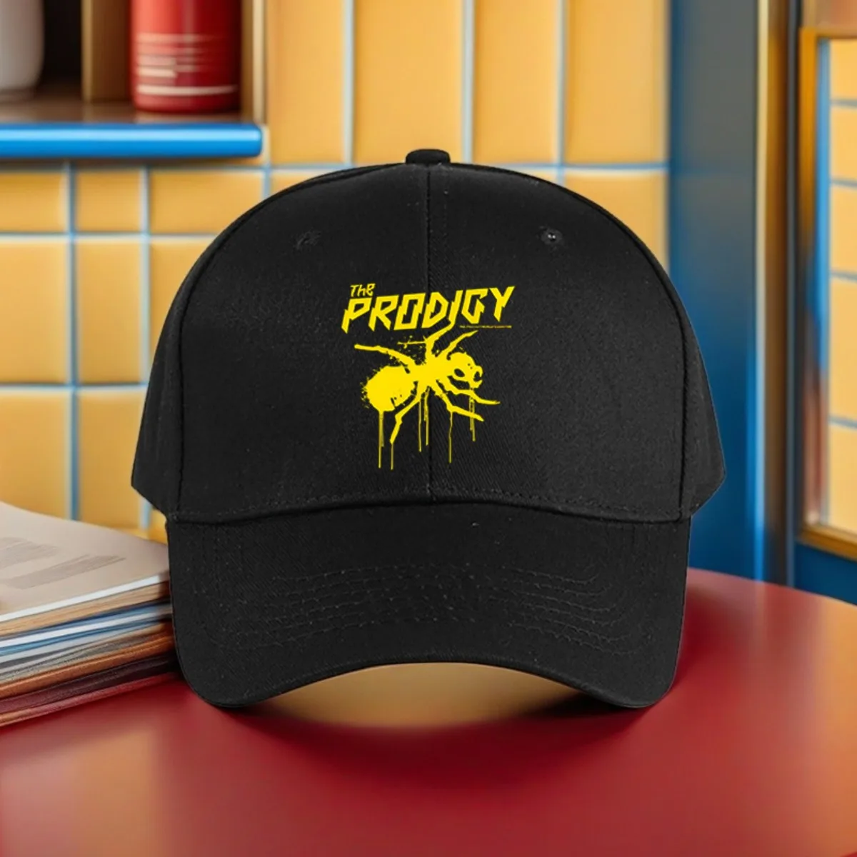 Stylish Black Baseball Cap with Bold "PRODIGY" Spider Design - Adjustable, Unisex, Perfect for Hiking, Cycling, Outdoor Fun
Stylish Black Baseball Cap with Bold "PRODIGY" Spider Design - Adjustable, Unisex, Perfect for Hiking, Cycling, Outdoor Fun