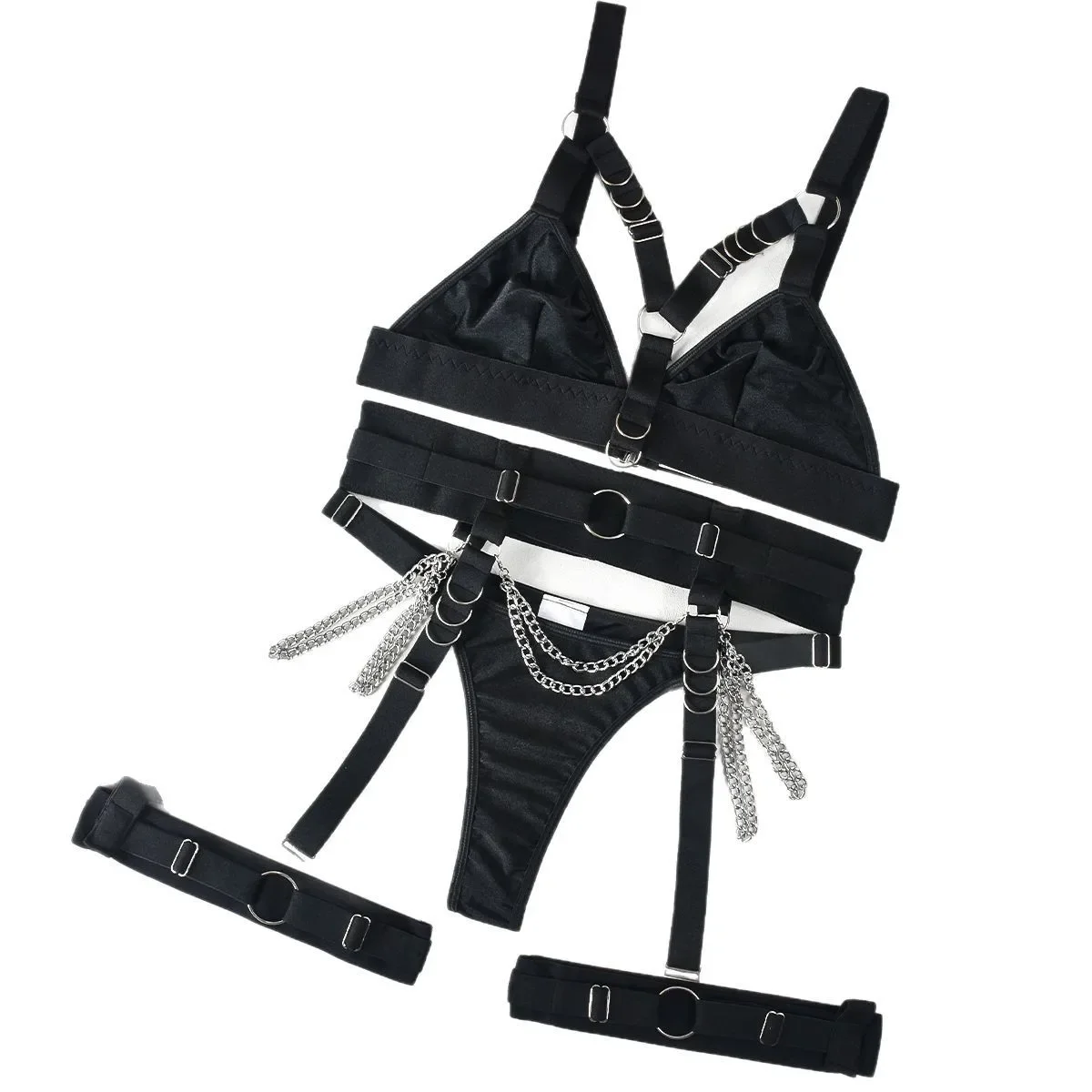 Sexy Metal Chain Lingerie Set New Arrival Cross-Border Spicy Girl Special Use Underwear for Private Occasions
Sexy Metal Chain Lingerie Set New Arrival Cross-Border Spicy Girl Special Use Underwear for Private Occasions