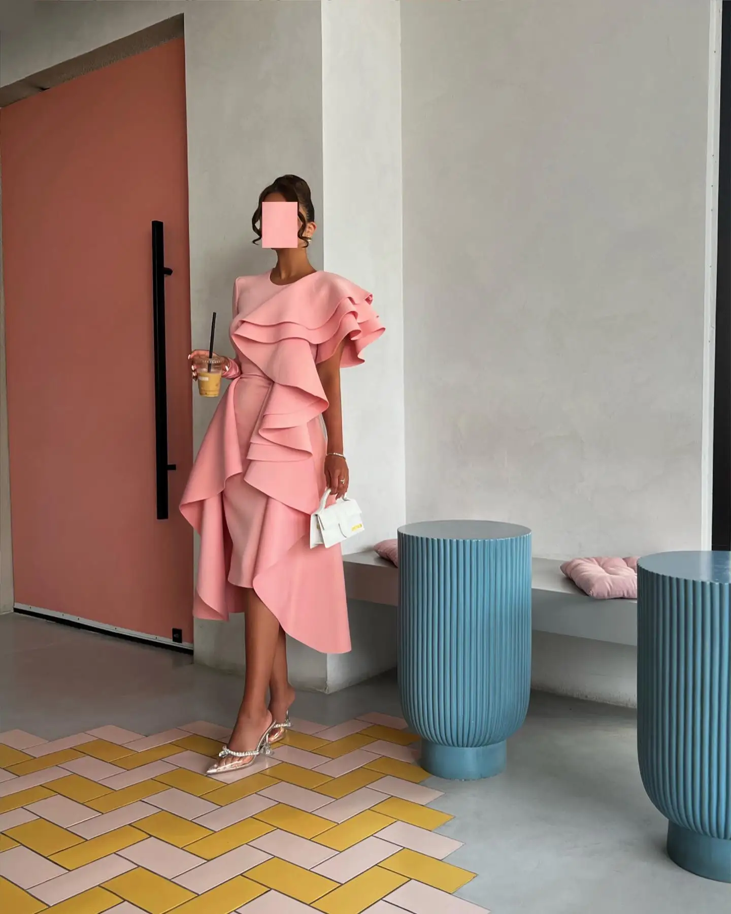 Customized Classic Jersey Tiered Evening Dresses Temperament Long Sleeves Crew neck Celebrity Gowns Custom Made Prom D
Customized Classic Jersey Tiered Evening Dresses Temperament Long Sleeves Crew neck Celebrity Gowns Custom Made Prom D