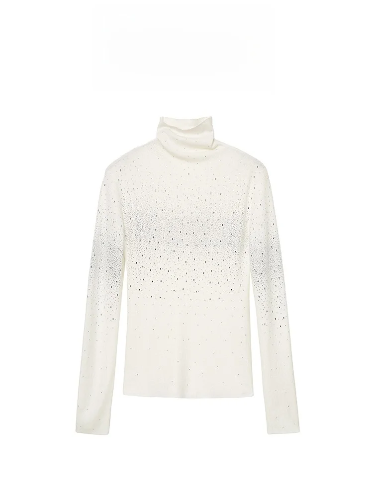 AZZHEN High Collar Knitted Base irt Sparkling Diamond Slimming Ele Sle Women's Faion Winter Polyester Blend Long Sl...
AZZHEN High Collar Knitted Base irt Sparkling Diamond Slimming Ele Sle Women's Faion Winter Polyester Blend Long Sl...