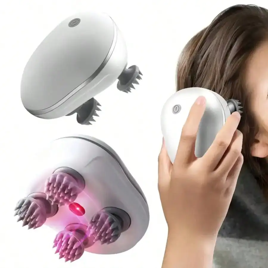 Portable Wireless Electric Scalp Massager with 4 Detachable Claws, 3 Adjustable Modes, Vibration Stimulation for Deep Relaxation, Perfect for Home, Office, Travel
Portable Wireless Electric Scalp Massager with 4 Detachable Claws, 3 Adjustable Modes, Vibration Stimulation for Deep Relaxation, Perfect for Home, Office, Travel