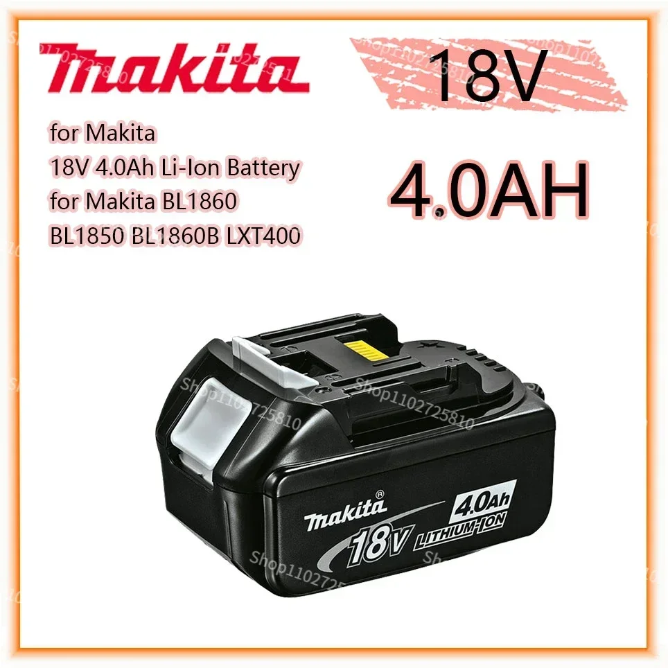 Makita Original 18V 4.0AH 5.0AH 6.0AH Rechargeable Power Tools Battery with LED Li-ion Replacement LXT BL1860B BL1860 BL1850
Makita Original 18V 4.0AH 5.0AH 6.0AH Rechargeable Power Tools Battery with LED Li-ion Replacement LXT BL1860B BL1860 BL1850