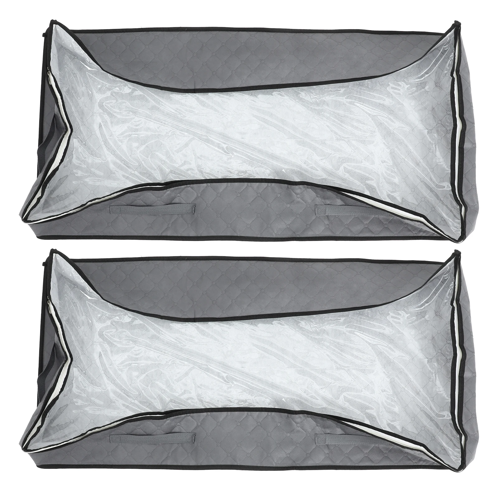 2 Pcs Deep Gray Reinforced Under Bed Storage Bags Foldable Quilt Clothes Containers Dust- Heavy-duty Handles
2 Pcs Deep Gray Reinforced Under Bed Storage Bags Foldable Quilt Clothes Containers Dust- Heavy-duty Handles