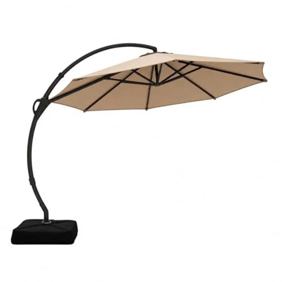 LAUSAINT HOME Outdoor Patio Umbrella with Base included, Deluxe Curvy Cantilever Umbrella Heavy Duty Offset Hanging Umbrella
LAUSAINT HOME Outdoor Patio Umbrella with Base included, Deluxe Curvy Cantilever Umbrella Heavy Duty Offset Hanging Umbrella