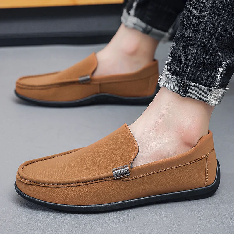 2025 Spring New Thick Soled Board Shoes Men's Leather Leather Fashion Fashion Sports Casual Shoes British Style Single Shoes
2025 Spring New Thick Soled Board Shoes Men's Leather Leather Fashion Fashion Sports Casual Shoes British Style Single Shoes