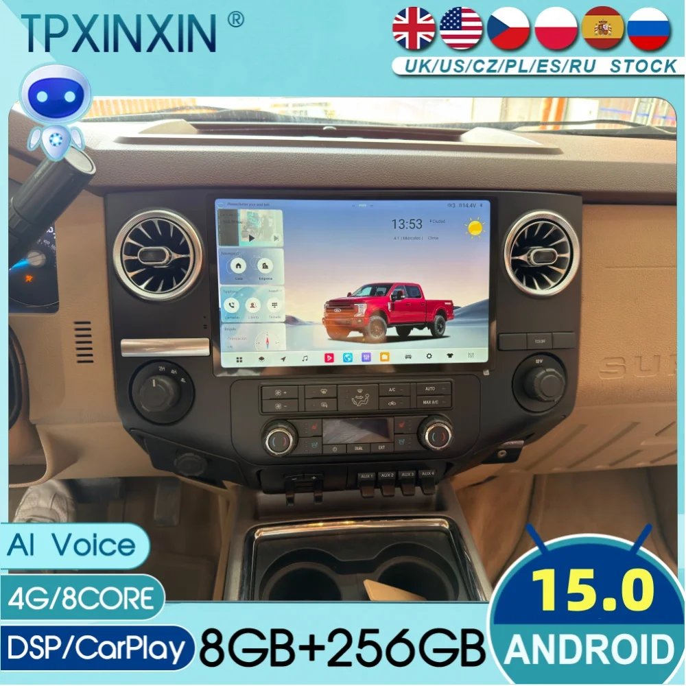 12.5 Inch For Ford F250 2009~2014 Android Carplay Car Radio Stereo Automotive Multimedia Player GPS Navigation 4G WIFI Head Unit
12.5 Inch For Ford F250 2009~2014 Android Carplay Car Radio Stereo Automotive Multimedia Player GPS Navigation 4G WIFI Head Unit