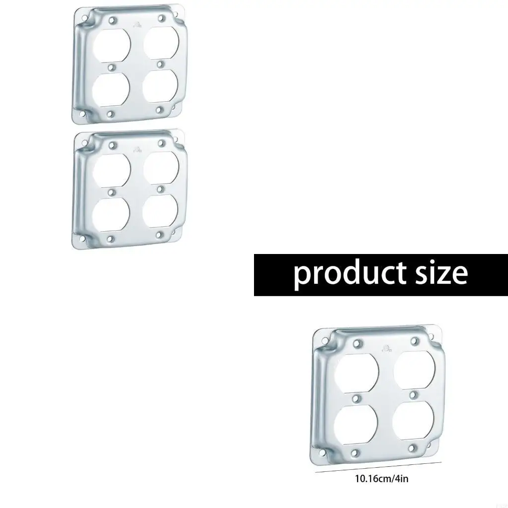 2Pieces Metal Electrical Outlet Covers 4x4Inch Zinc Alloy GFCI Box Plates for Indoor Wiring Safety and Aesthetic Designs
2Pieces Metal Electrical Outlet Covers 4x4Inch Zinc Alloy GFCI Box Plates for Indoor Wiring Safety and Aesthetic Designs
