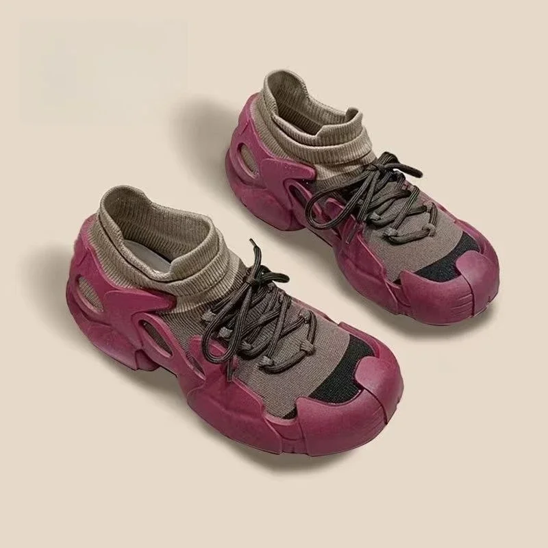 Women's Casual Mesh Sports Shoes Lace-Up Vulcanized Sneakers Breathable Outdoor All-Match Platform Sneakers
Women's Casual Mesh Sports Shoes Lace-Up Vulcanized Sneakers Breathable Outdoor All-Match Platform Sneakers