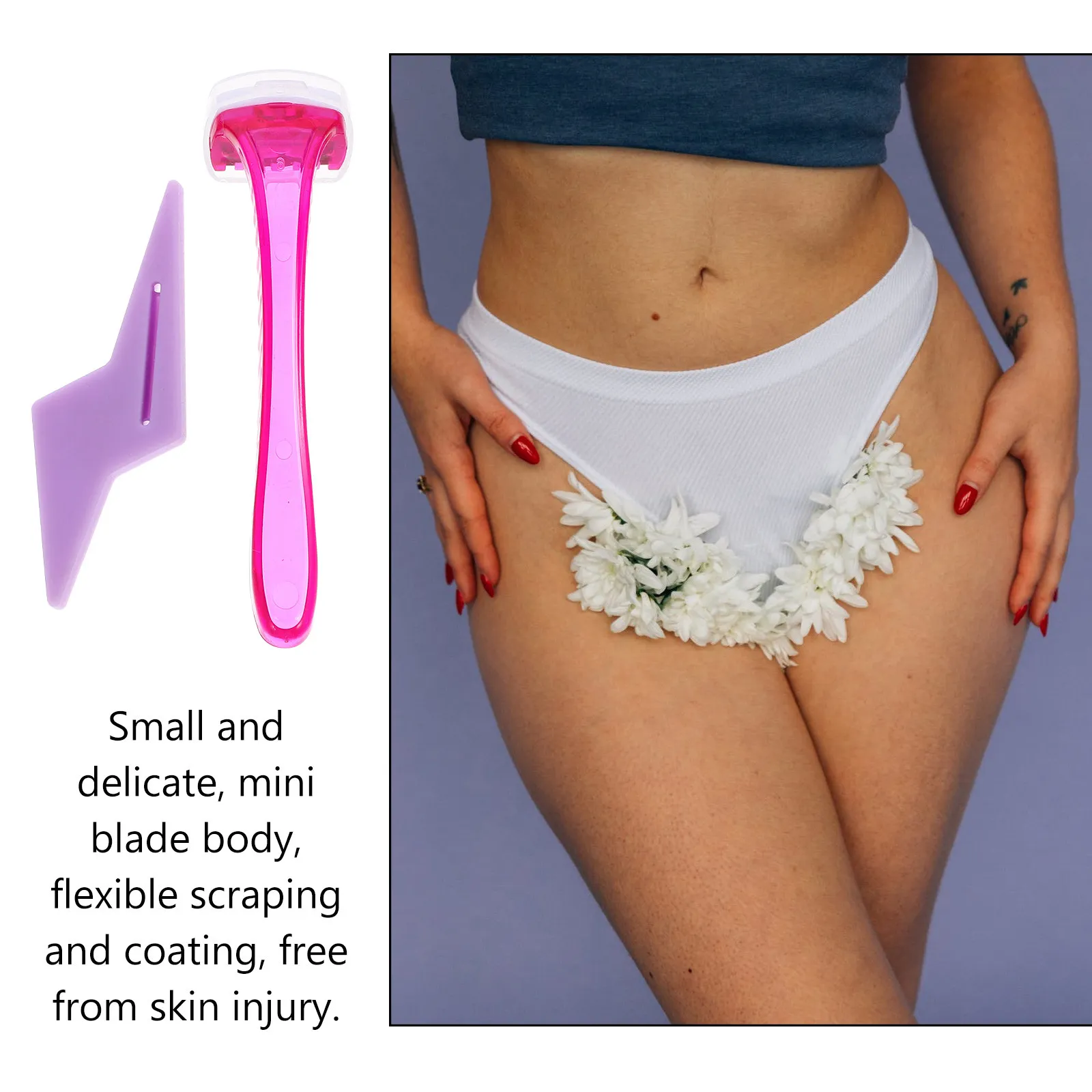 1pc Bikini Razor For Women Premium Hair Trimmer Shaving Tool Smooth Skin Ladies Private Area Body Underarm Grooming Kit
1pc Bikini Razor For Women Premium Hair Trimmer Shaving Tool Smooth Skin Ladies Private Area Body Underarm Grooming Kit