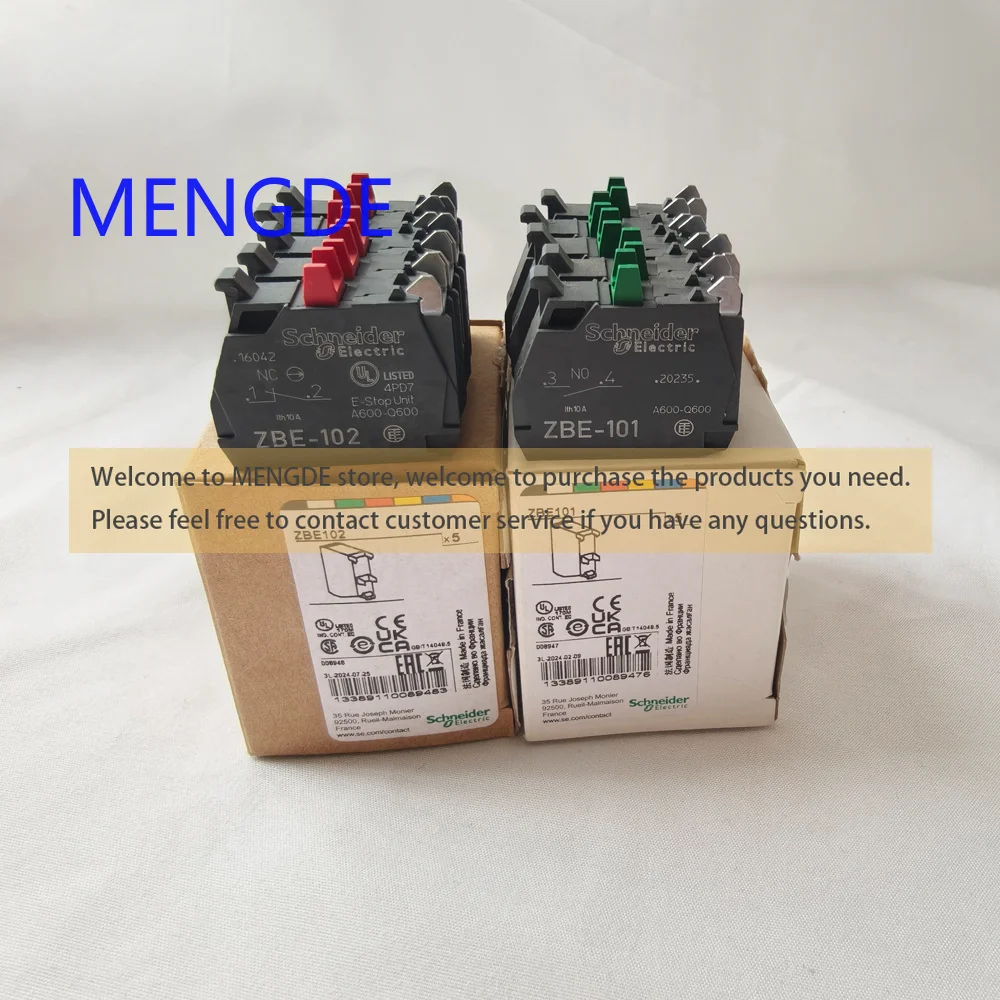 10 PCS Original Schneider ZBE101 ZBE102 XB4 Button Contact Module ZBE1015 ZBE1025 New
10 PCS Original Schneider ZBE101 ZBE102 XB4 Button Contact Module ZBE1015 ZBE1025 New