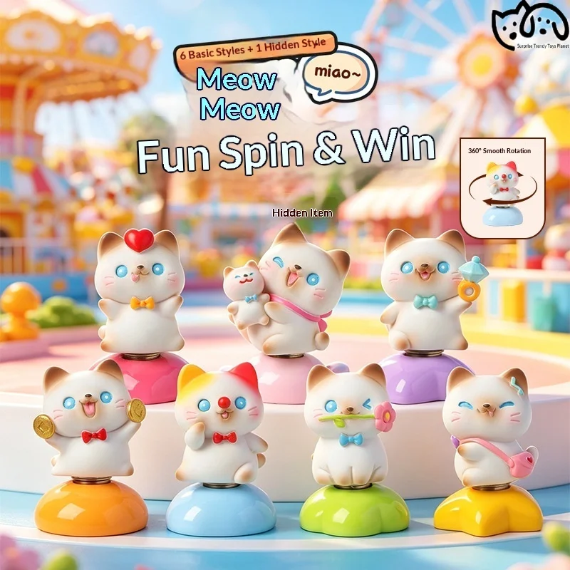 Miaomiao Cute Cartoon Cat Blind Box Figurine 360 Rotatable Desktop Ornament Desk Decoration Gift For Classmates Best Friends
Miaomiao Cute Cartoon Cat Blind Box Figurine 360 Rotatable Desktop Ornament Desk Decoration Gift For Classmates Best Friends