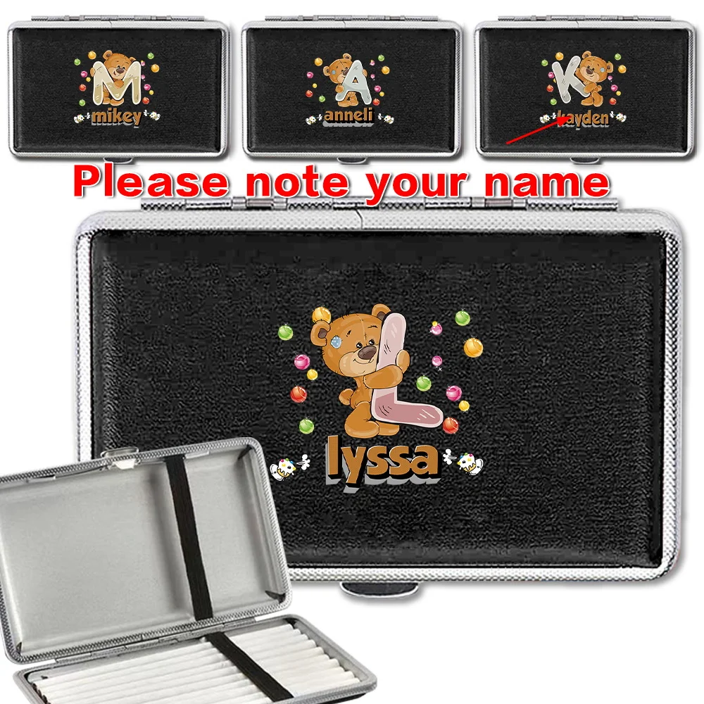 Customized Name PU Cigarette Storage Case DIY Cigar Organizer Box Tobacoo Container Smoking Accessories for Purse Personalized
Customized Name PU Cigarette Storage Case DIY Cigar Organizer Box Tobacoo Container Smoking Accessories for Purse Personalized