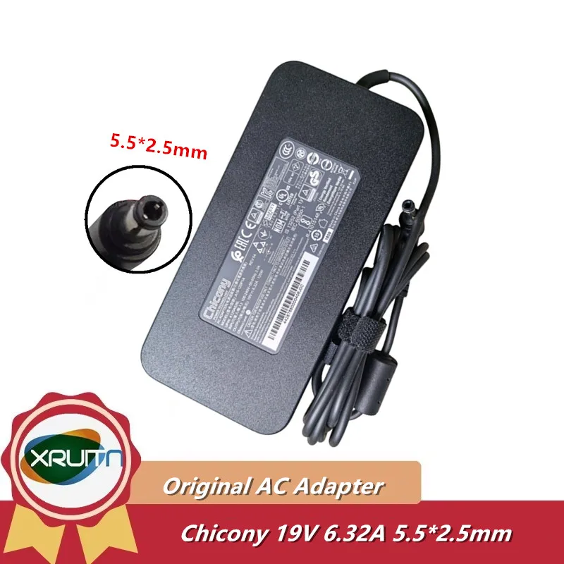 Genuine Chicony A15-120P1A A120A024L A120A047P AC Adapter For MSI MS163A MS-163A MS-16G5 Charger Power Supply 19V 6.32A 120W
Genuine Chicony A15-120P1A A120A024L A120A047P AC Adapter For MSI MS163A MS-163A MS-16G5 Charger Power Supply 19V 6.32A 120W