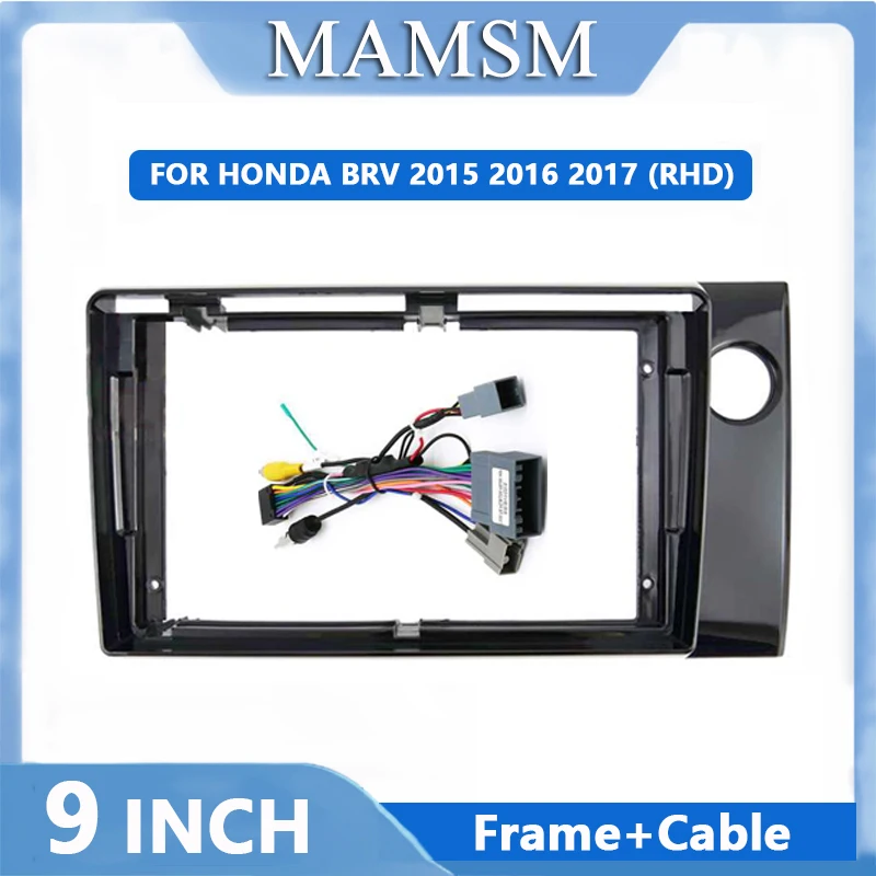 9 Inch For HONDA BRV 2015 2016 2017 Car Radio Fascia Car Radio Panel Wire Sleeve Frame Dashboard Original Accessories
9 Inch For HONDA BRV 2015 2016 2017 Car Radio Fascia Car Radio Panel Wire Sleeve Frame Dashboard Original Accessories