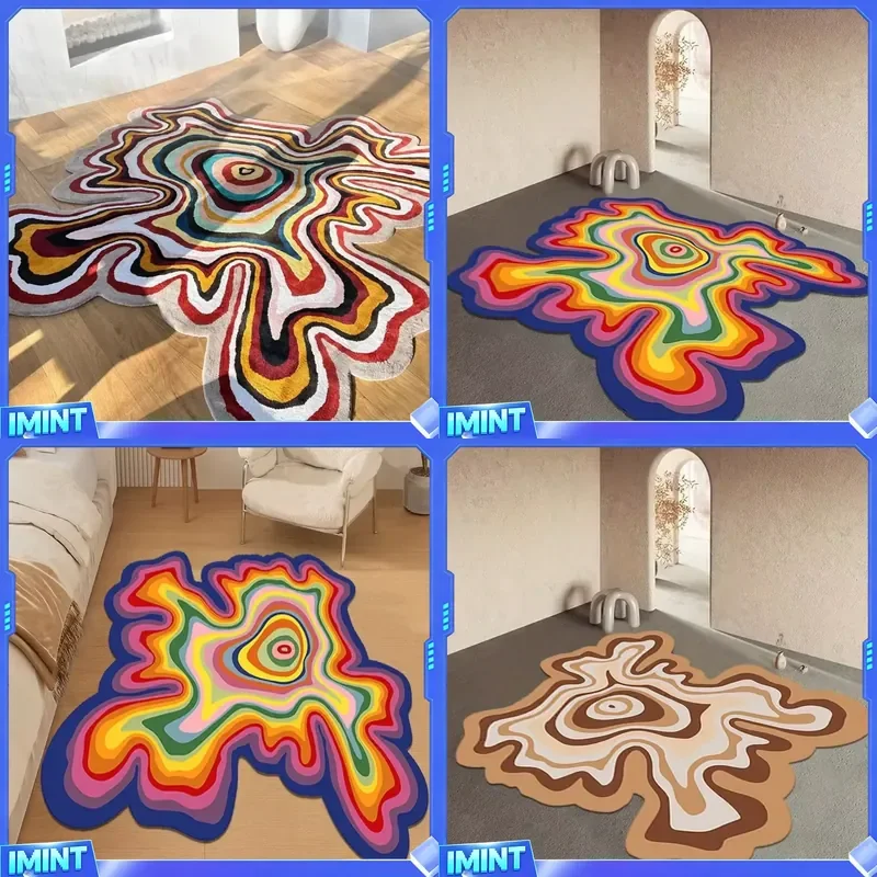 Creative Design Living Room Decoration Carpet Irregular Rainbow Rugs for Bedroom Fluffy Soft Dopamine Plush Rug Home Thick
Creative Design Living Room Decoration Carpet Irregular Rainbow Rugs for Bedroom Fluffy Soft Dopamine Plush Rug Home Thick