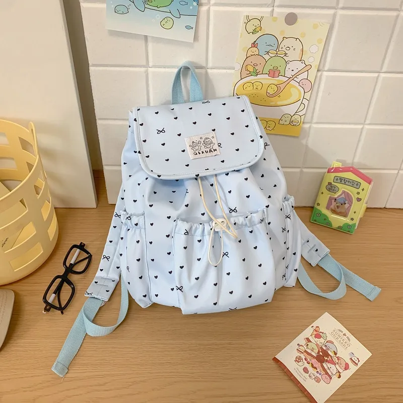 Bow Polka Dot Drawstring Women's Backpack Preppy Style Cute Fashion Bag for College Students Commute Travel & Casual Use
Bow Polka Dot Drawstring Women's Backpack Preppy Style Cute Fashion Bag for College Students Commute Travel & Casual Use