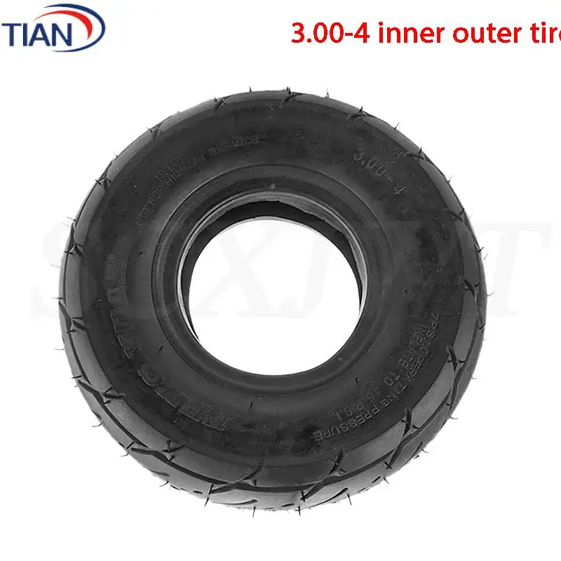 Complete 3.00-4 Tire and Tube Assembly for Electric Scooter Pneumatic Wheel Parts
Complete 3.00-4 Tire and Tube Assembly for Electric Scooter Pneumatic Wheel Parts