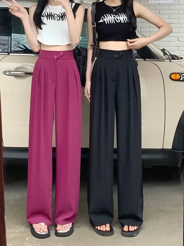 Streetwear Women Korean Y2K Wide Leg Pants Oversize Loose 4Xl Elastic High Waist Suit Pants Lady Casual Straight Trousers
Streetwear Women Korean Y2K Wide Leg Pants Oversize Loose 4Xl Elastic High Waist Suit Pants Lady Casual Straight Trousers