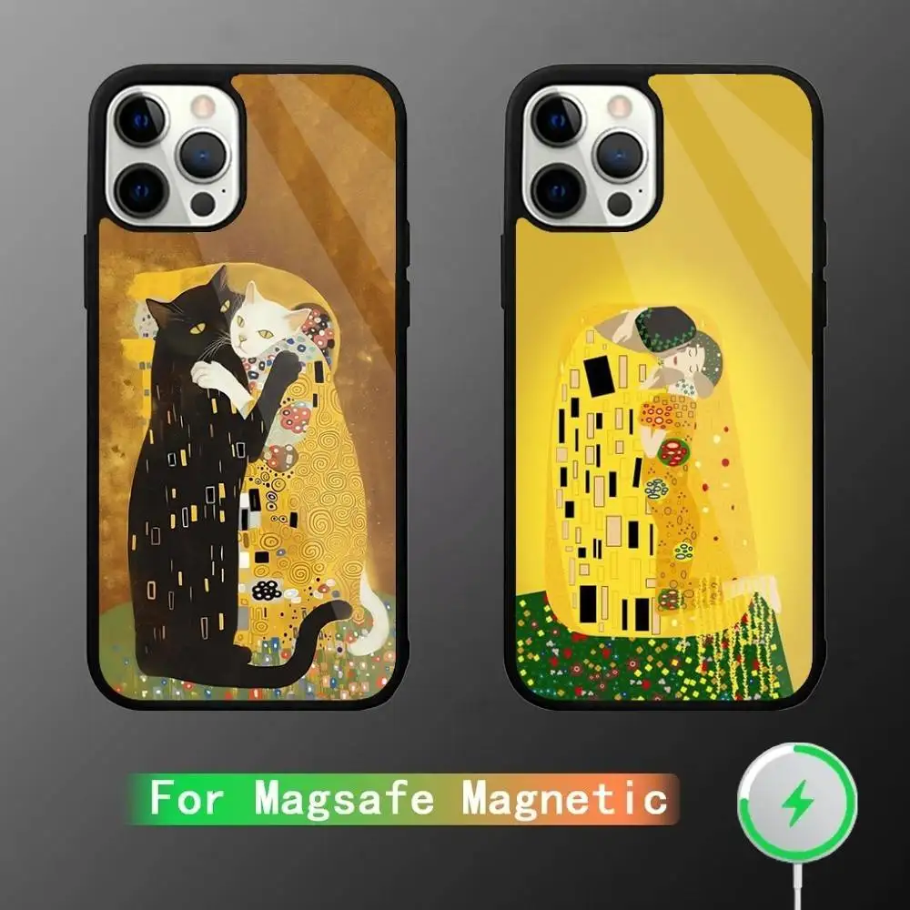 Gustav Klimt Kiss Art Phone Case For iPhone 16,15,14,13,12,11,Pro,Max,Plus,Mini,SE New Magsafe Magnetic Wireless Charging
Gustav Klimt Kiss Art Phone Case For iPhone 16,15,14,13,12,11,Pro,Max,Plus,Mini,SE New Magsafe Magnetic Wireless Charging