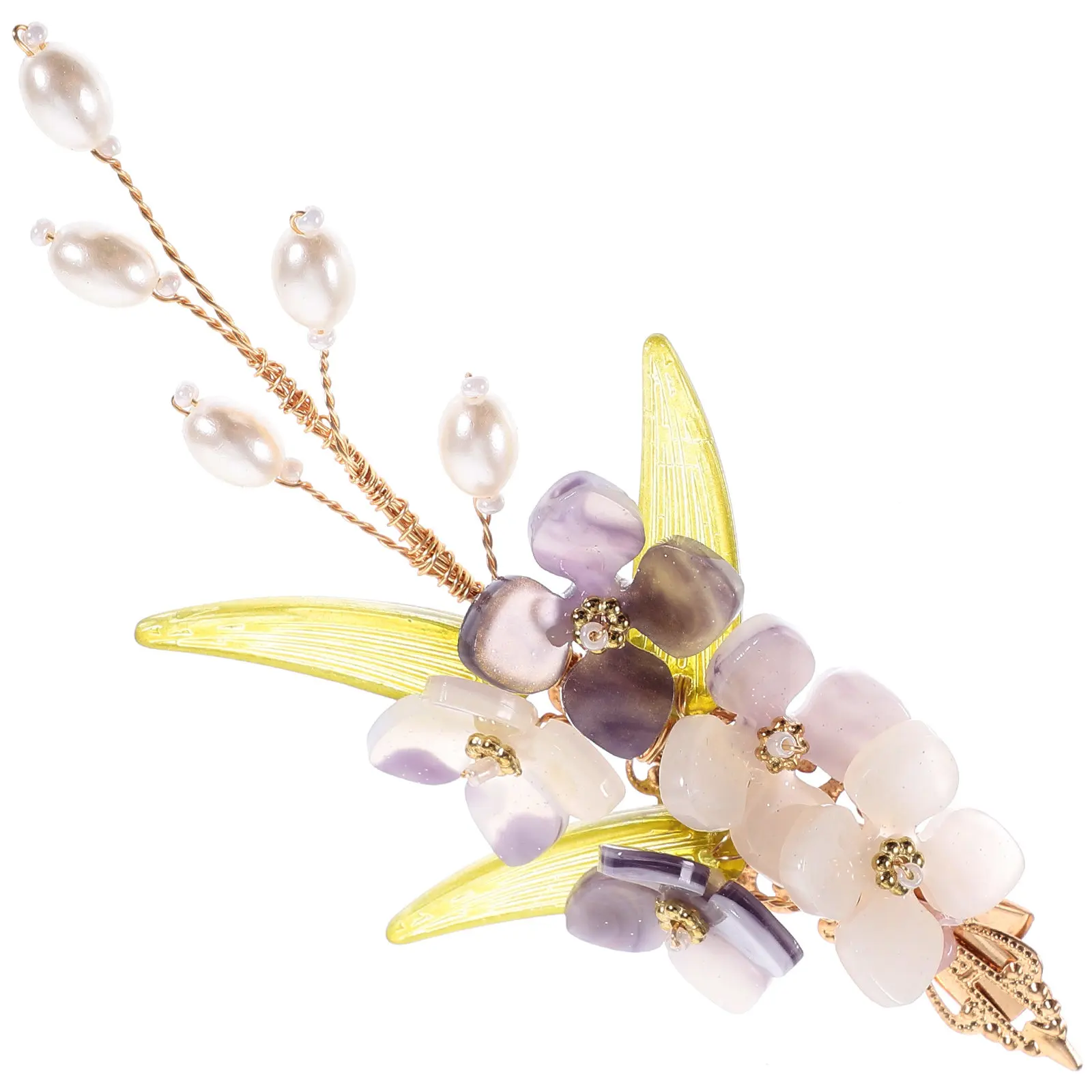 Elegant Chinese Hair Clip Floral Design Bridal Headpiece for Women Wedding Party Travel Vintage Style Hair Barrettes
Elegant Chinese Hair Clip Floral Design Bridal Headpiece for Women Wedding Party Travel Vintage Style Hair Barrettes