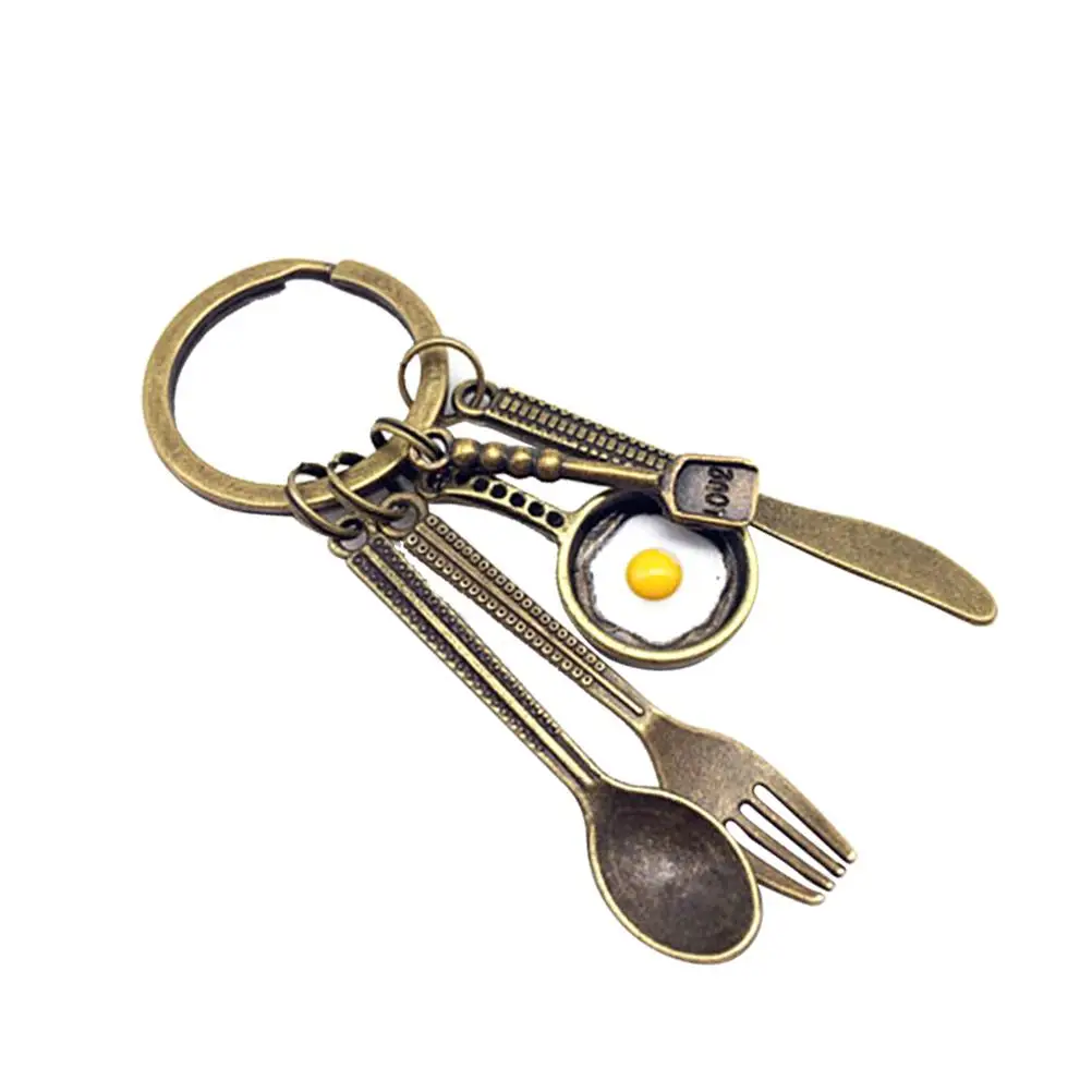 2Pcs Tableware Fried Eggs Fork Spoon Pendant Rings for Bag Car Keys Accessories Tableware Key Ring Gifts Birthday Party
2Pcs Tableware Fried Eggs Fork Spoon Pendant Rings for Bag Car Keys Accessories Tableware Key Ring Gifts Birthday Party