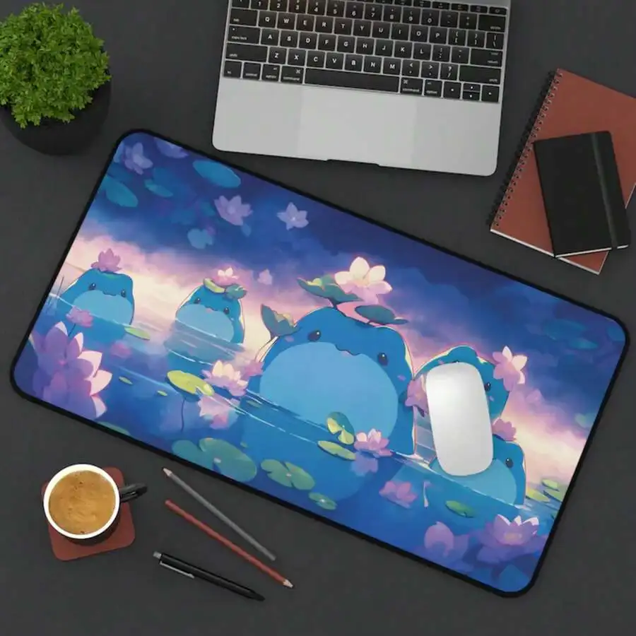 Kawaii Frog Lotus Lake Desk Mat Mouse Pad Office Decor Gaming Surface
Kawaii Frog Lotus Lake Desk Mat Mouse Pad Office Decor Gaming Surface