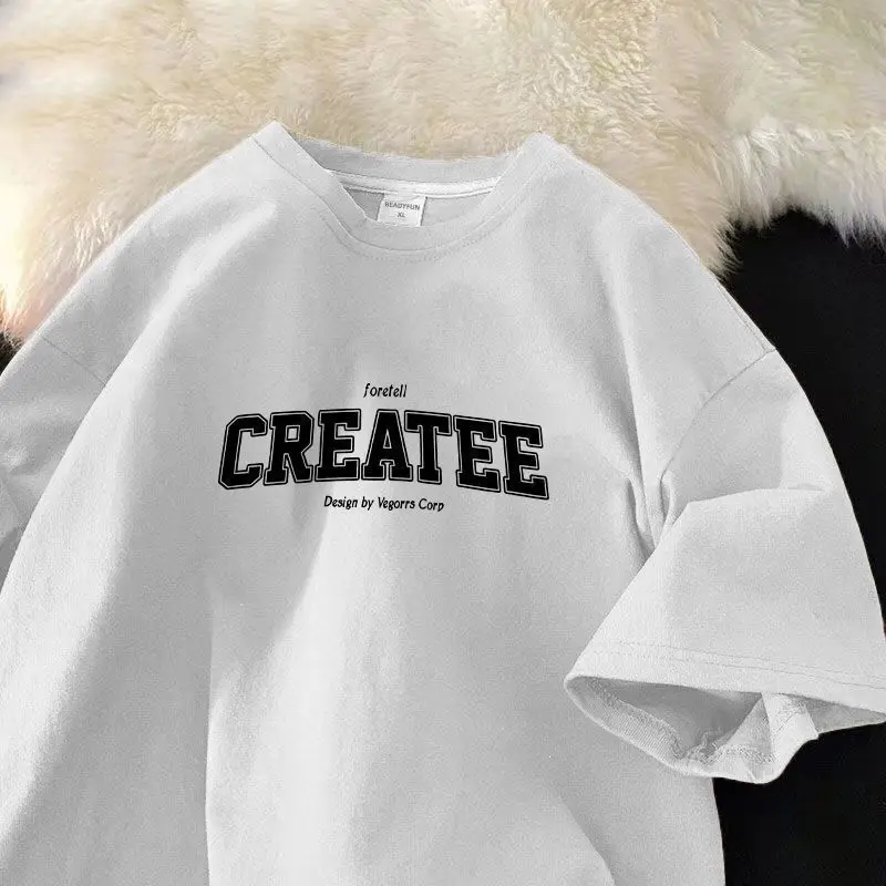 Pure Cotton T-shirt for Boys and Girls Short Sleeved Top Retro Fashion Brand Casual Versatile Loose Korean Half Sleeve Summer
Pure Cotton T-shirt for Boys and Girls Short Sleeved Top Retro Fashion Brand Casual Versatile Loose Korean Half Sleeve Summer