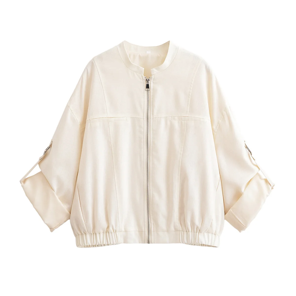 Новый летний стиль женской одежды, модная куртка с пряжкой и воротником-стойкой из смеси льна, куртка с откатными рукавами
Новый летний стиль женской одежды, модная куртка с пряжкой и воротником-стойкой из смеси льна, куртка с откатными рукавами