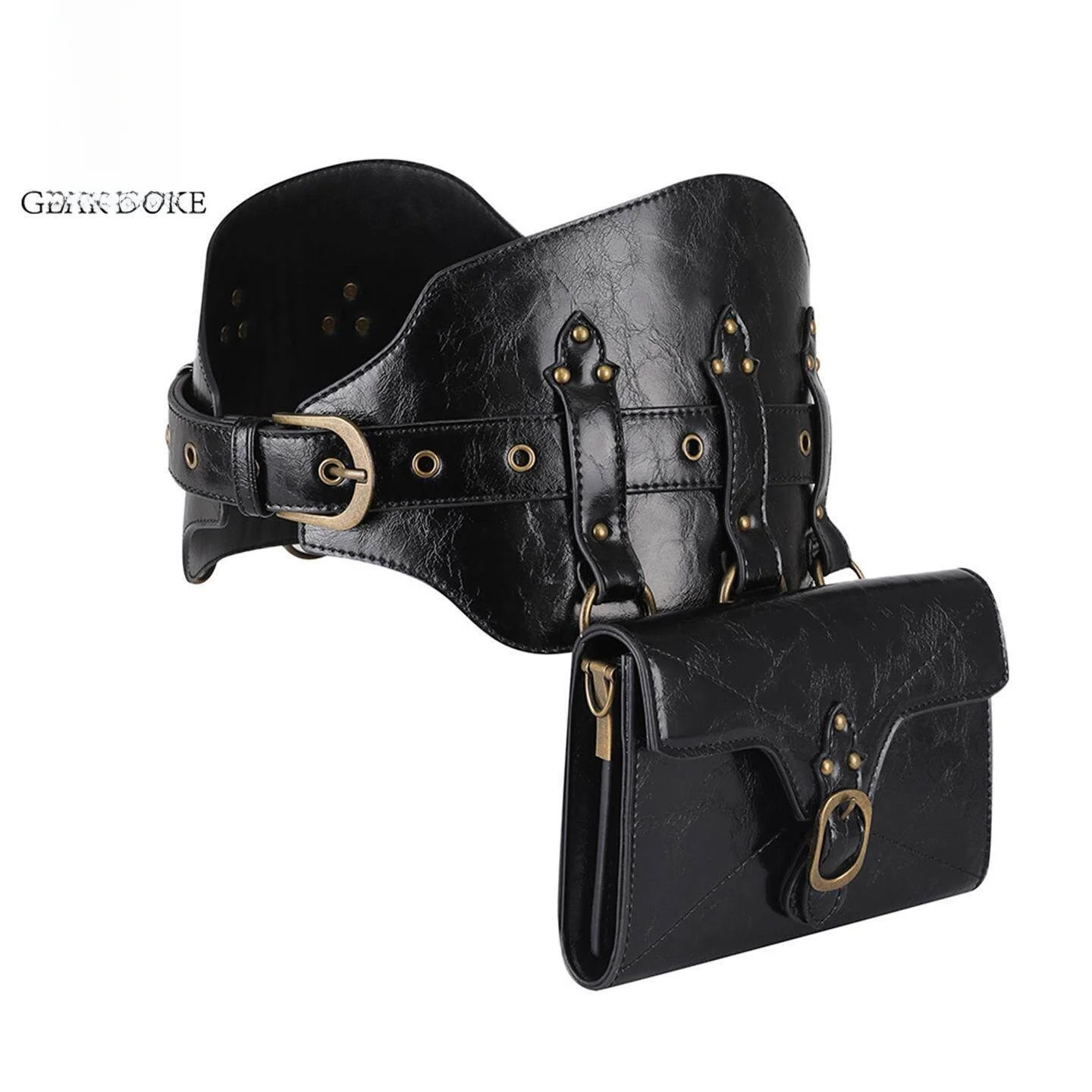 New Guangzhou Steam Punk PU Leather Women's Bag Outdoor Retro Waist Bag Fashionable Crossbody Satchel for Ladies
New Guangzhou Steam Punk PU Leather Women's Bag Outdoor Retro Waist Bag Fashionable Crossbody Satchel for Ladies