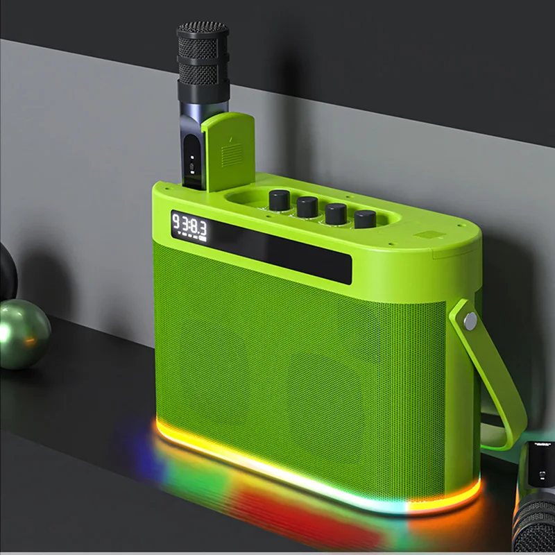 Outdoor Portable Dual Microphone Speaker Bluetooth Wireless High Power Speaker Green Audio
Outdoor Portable Dual Microphone Speaker Bluetooth Wireless High Power Speaker Green Audio