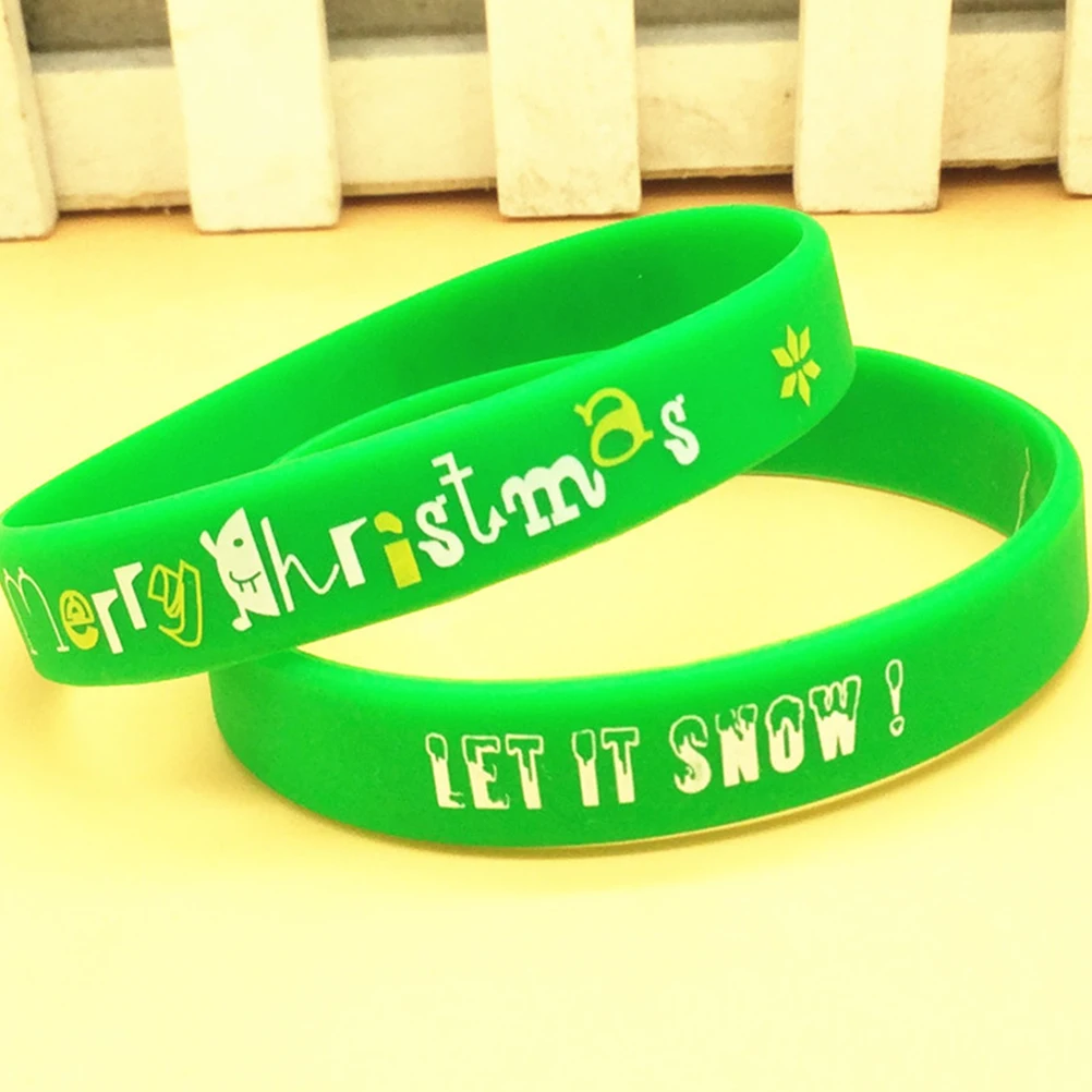 5 Pcs Christmas Bracelet Silicone Wristband for Xmas Bands Decorative Sports Party
5 Pcs Christmas Bracelet Silicone Wristband for Xmas Bands Decorative Sports Party