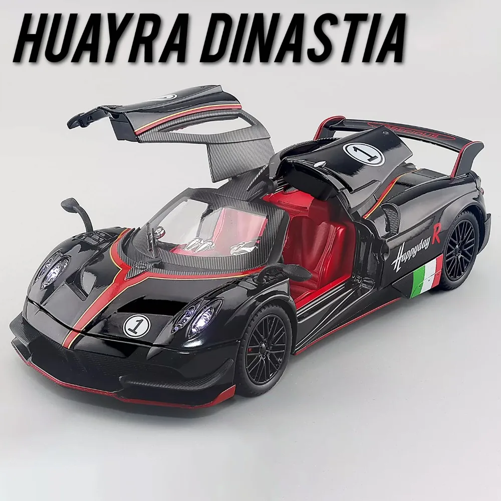 1:24 Scale Pagani Huayra Dinastia Sports Car Model Toy Front Wheel Steering Shock Absorption Supercar Metal Diecast Gifts
1:24 Scale Pagani Huayra Dinastia Sports Car Model Toy Front Wheel Steering Shock Absorption Supercar Metal Diecast Gifts