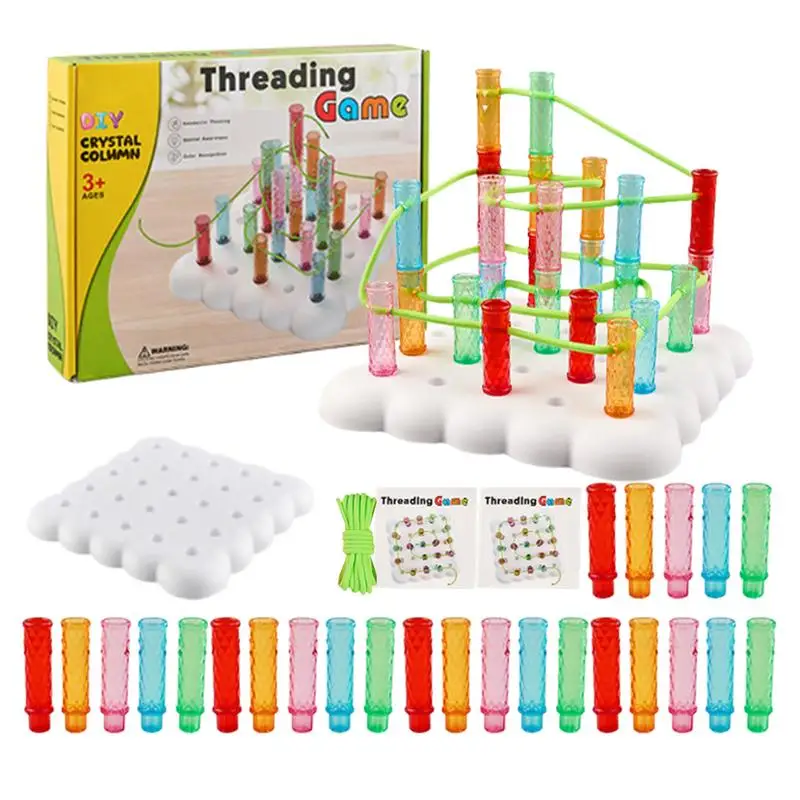Toddler Threading Toys Stacking Blocks Game Two-player Battle Blocks Game For Calming Mood Problem-Solving Learning Counting
Toddler Threading Toys Stacking Blocks Game Two-player Battle Blocks Game For Calming Mood Problem-Solving Learning Counting