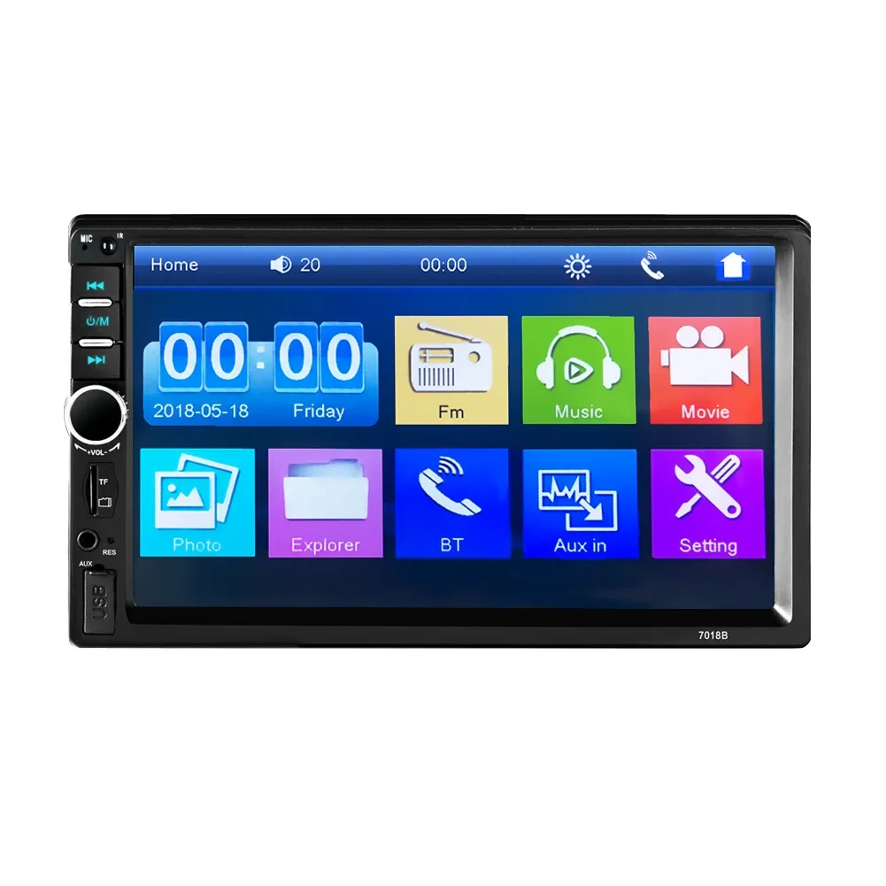 7 Inch High Definition Bluetooth Car MP5 Player Mobile Phone Interconnection Bluetooth Hands-free Reversing Camera 7018B
7 Inch High Definition Bluetooth Car MP5 Player Mobile Phone Interconnection Bluetooth Hands-free Reversing Camera 7018B