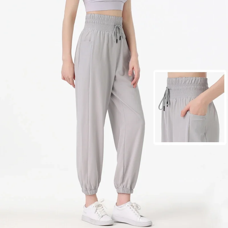 Women Outdoor Running Pants Drawstring High Waist Pocket Jogger Pants Breathable Quick Dry Sweatpants Female Sports Trousers
Women Outdoor Running Pants Drawstring High Waist Pocket Jogger Pants Breathable Quick Dry Sweatpants Female Sports Trousers
