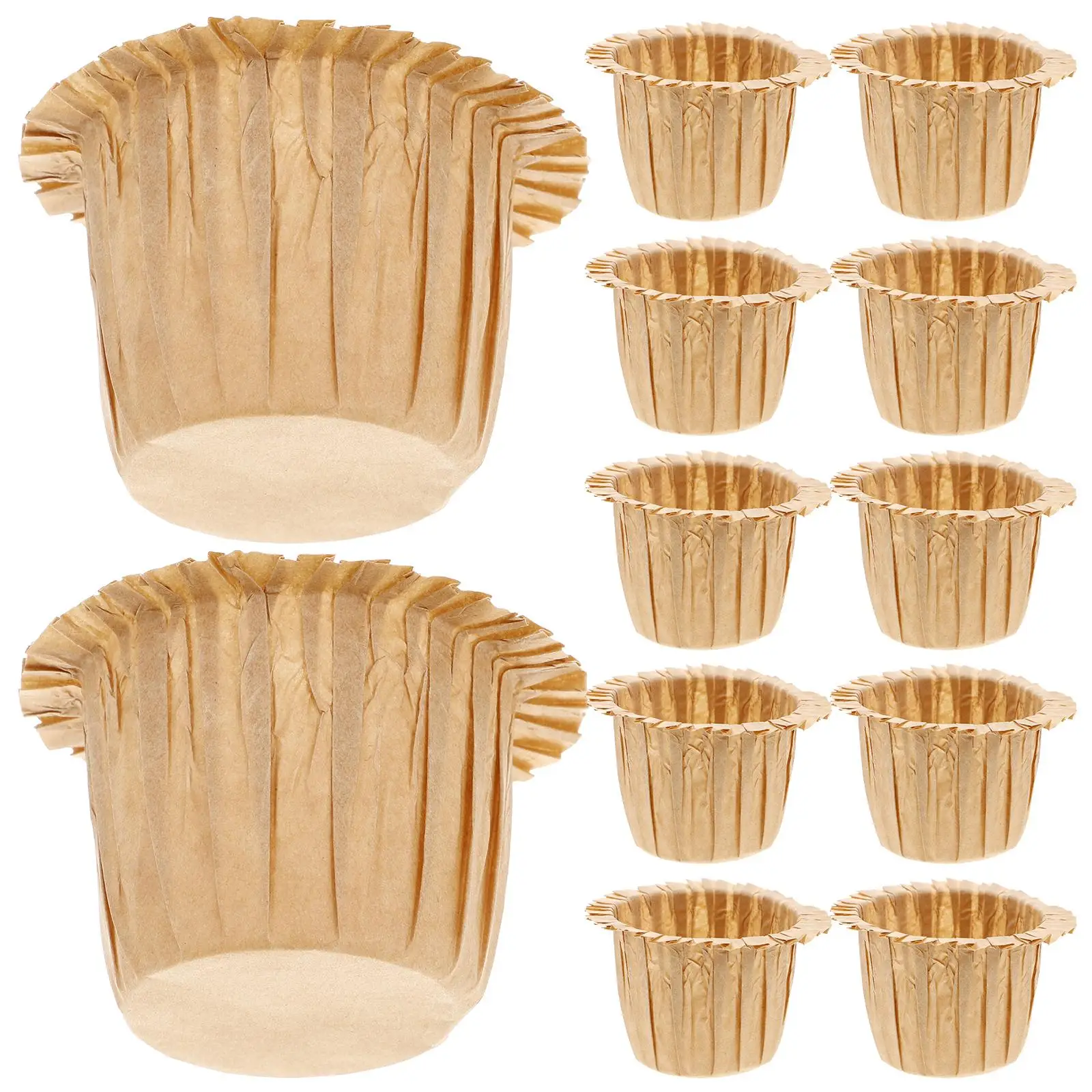 30 Pcs Top Hat Paper Cupcake Holders Brown Large Capacity Baking Cups Mini Muffin Cake Liners Oil Paper Sturdy
30 Pcs Top Hat Paper Cupcake Holders Brown Large Capacity Baking Cups Mini Muffin Cake Liners Oil Paper Sturdy