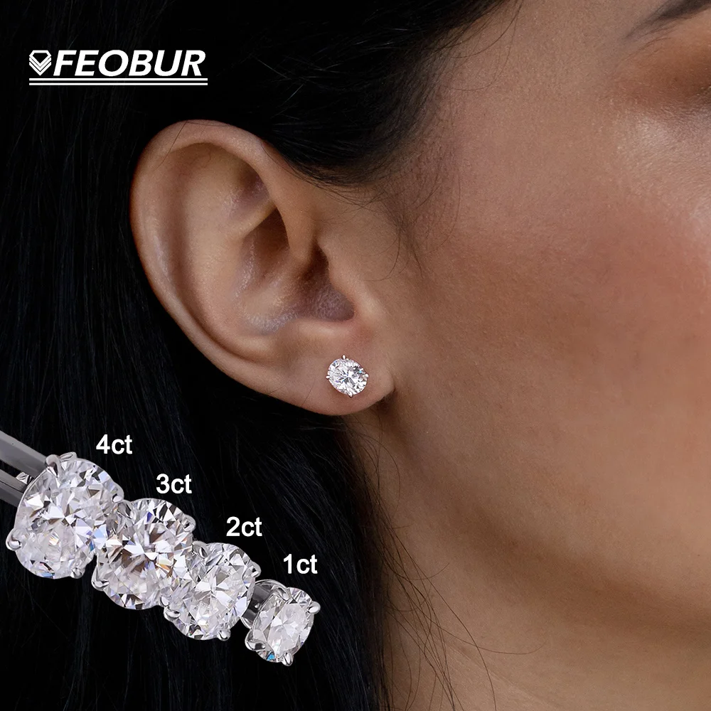 1-5CT Oval Moissanite Earrings for Women Men Certified Lab Grown Diamond Solid 925 Silver Plated 18k Solitaire Ear Studs Jewelry
1-5CT Oval Moissanite Earrings for Women Men Certified Lab Grown Diamond Solid 925 Silver Plated 18k Solitaire Ear Studs Jewelry